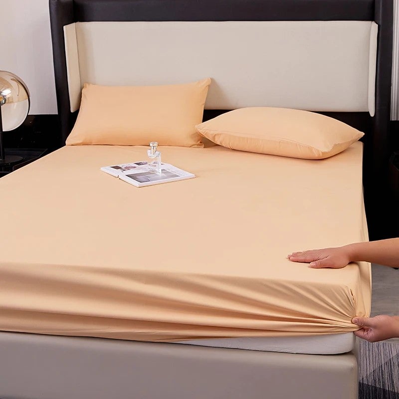 Bluejw Sunny Textile Skincare Cotton Fitted Sheets for Beds Waterproof Fitted Sheet - Image 1